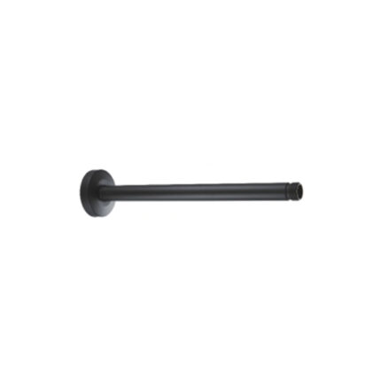 Support douchette Plafonnier Rond en Acier Noire inoxidable