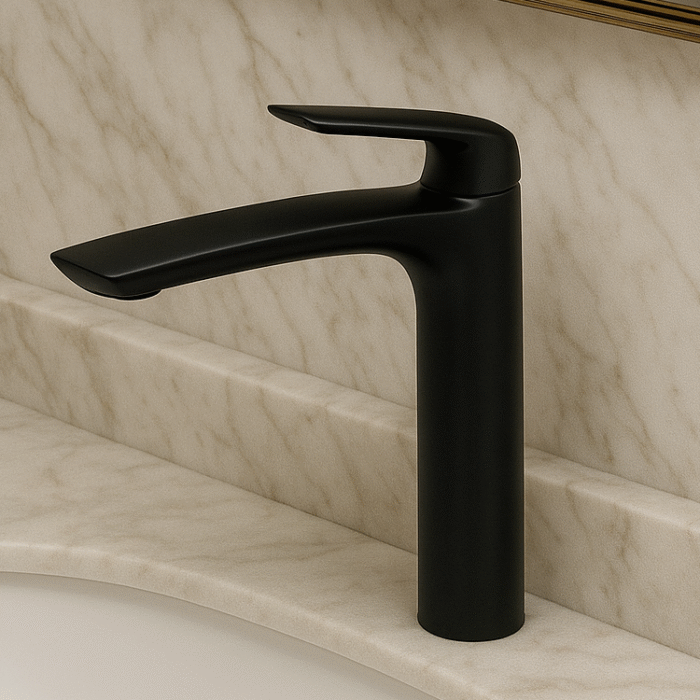 mitigeur-Lavabo-Haut-zenith-noir- LEAD APRTNER