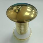 Bonde Lavabo Poussoir Céramique Dorée