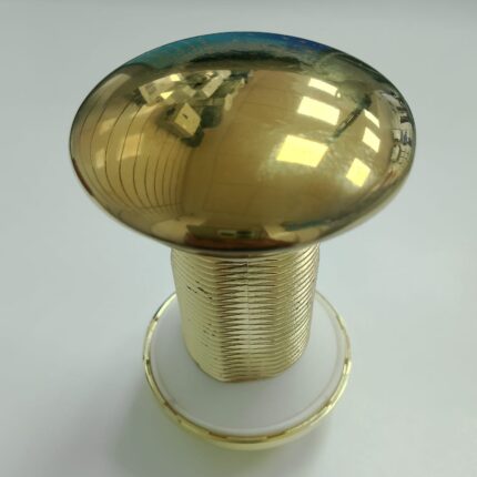 Bonde Lavabo Poussoir Céramique Dorée