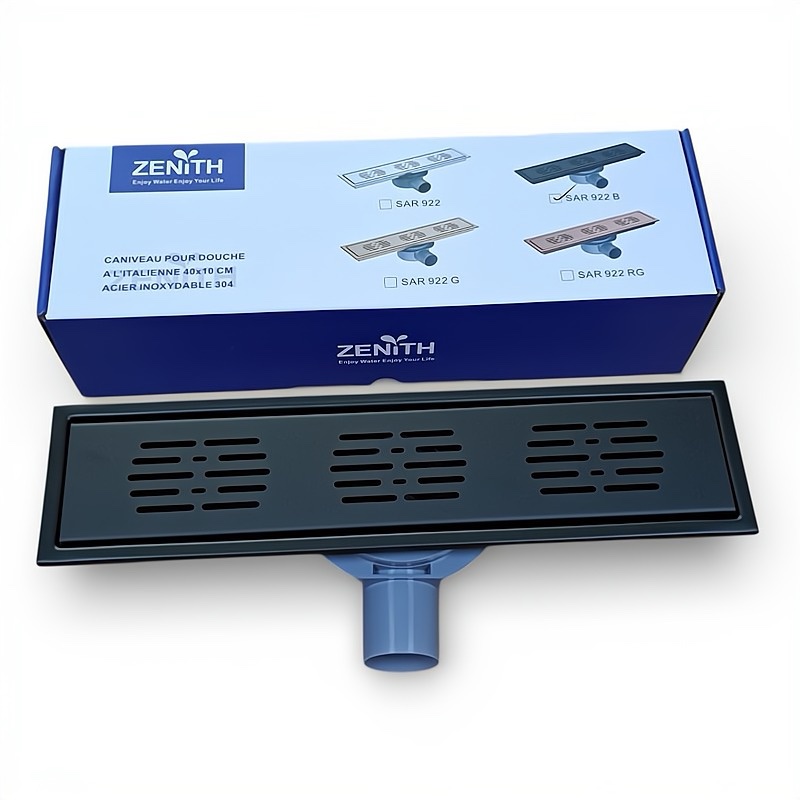 Caniveau inox ZENITH 50 cm Noir Caniveau inox ZENITH 50 cm Noir