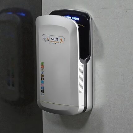 Sèche-Mains Automatique Antibactérien Silver – Hygiène & Performance LEADPARTNER