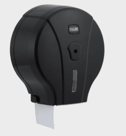 Distributeur Papier toilette Rouleau Mini MJ1 Jumbo Noir Vialli